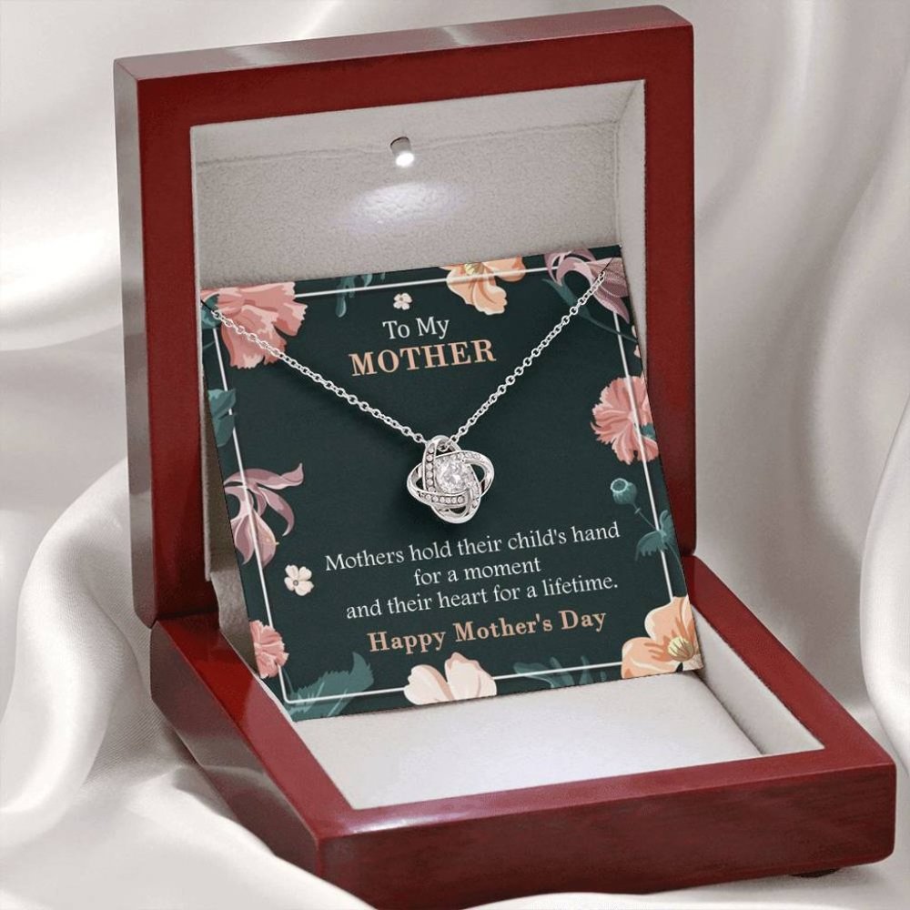 Mother's, Hearts For A Lifetime Love Knot Necklace